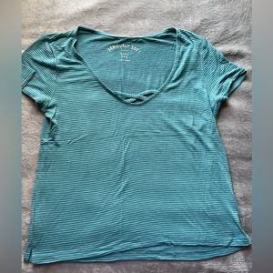 Aqua Blue Ribbed Aeropostale Top